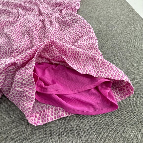 Bar III Romper Shorts Medium Polyester Fuschia Lightweight Relaxed Fit - Picture 10 of 14